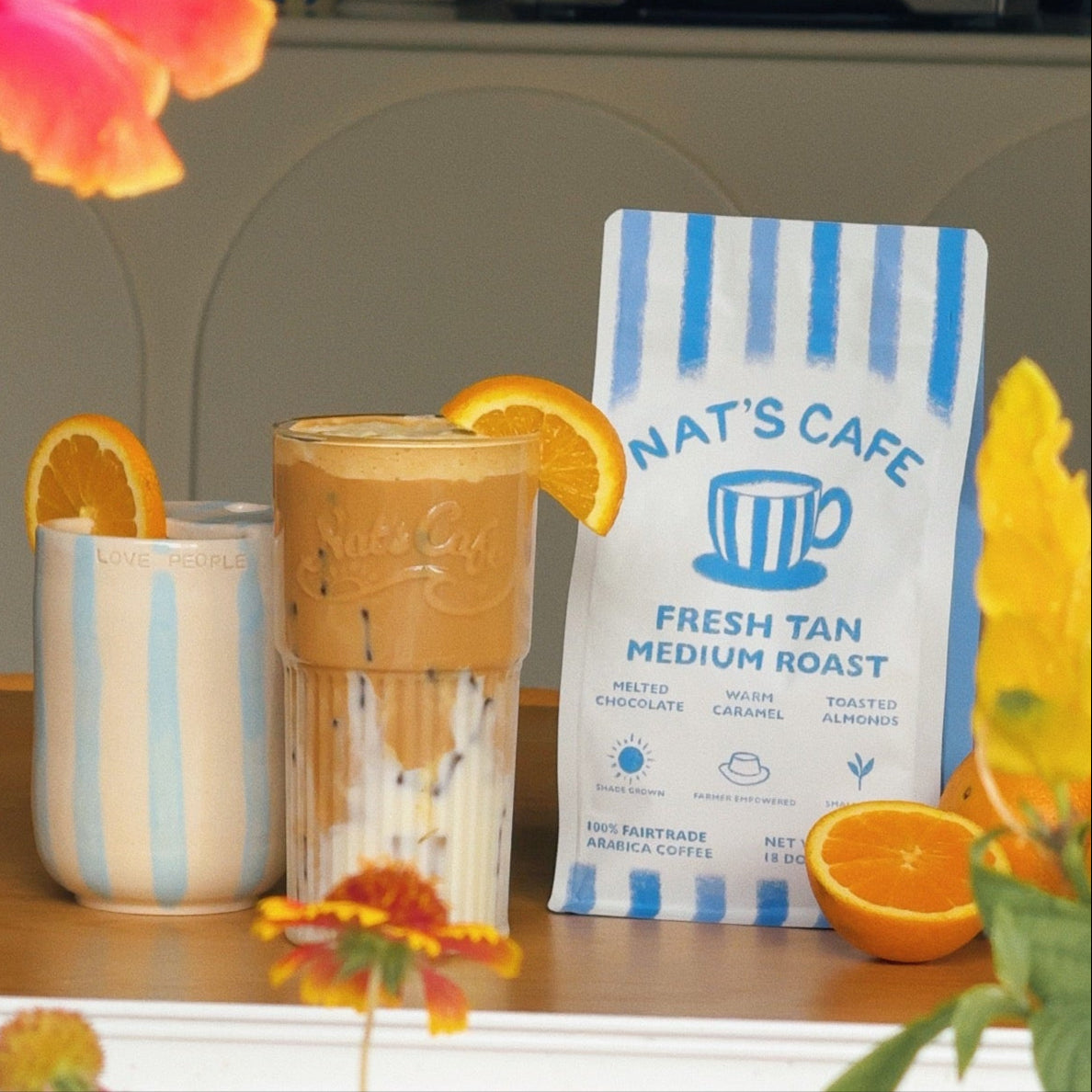 Orange Vanilla Cold Foam Iced Latte