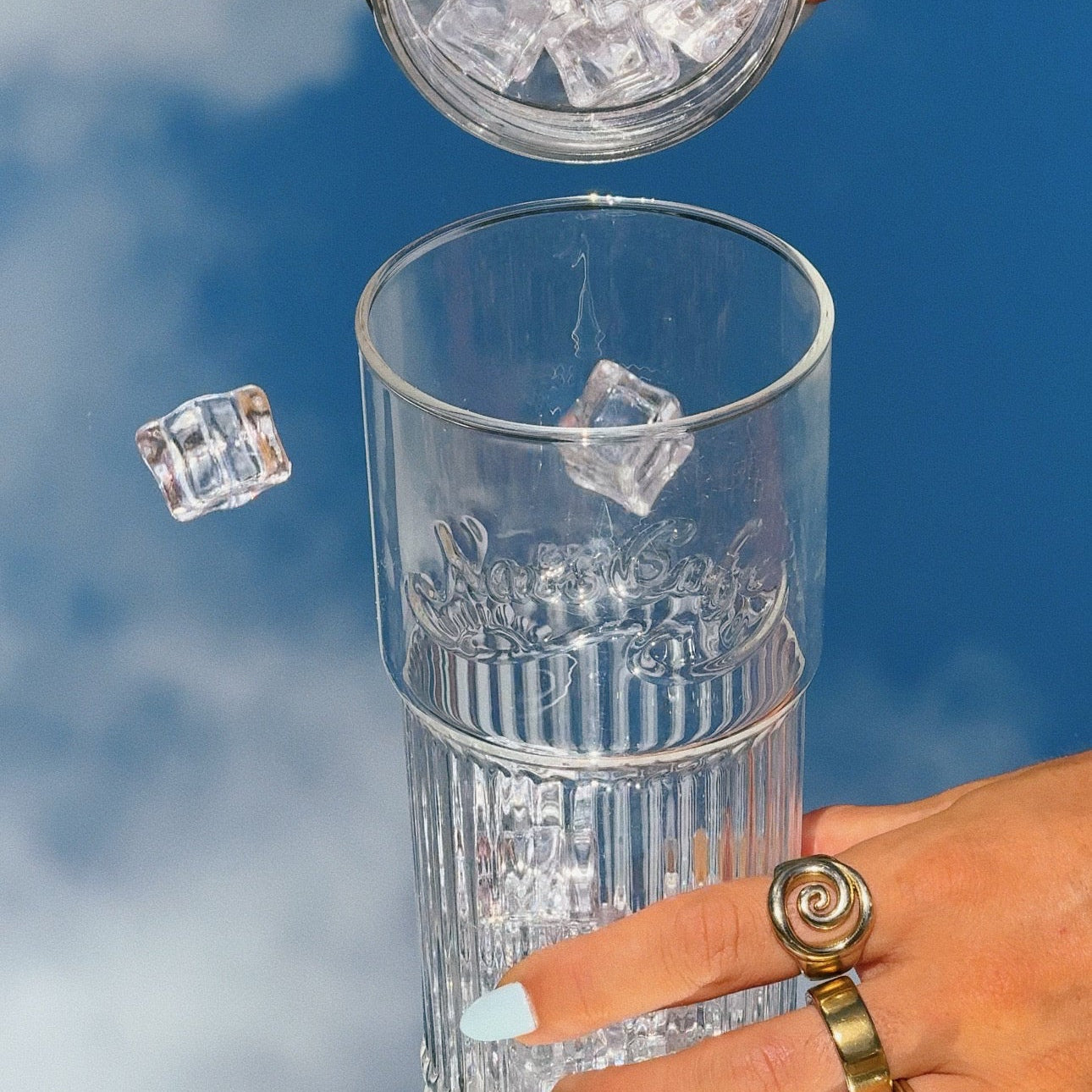 Nat's Cafe Glass Tumbler